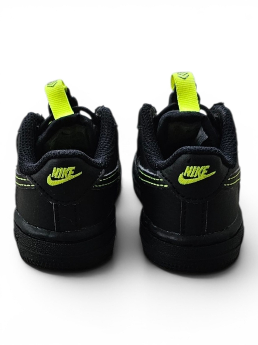 Nike Force 1 LV8 Toddler Black Volt 4C - Picture 8 of 11